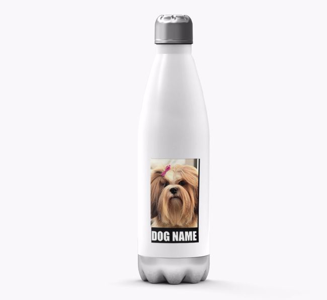 'Best Dog in the World'- Personalized Photo Upload {breedFullName} Water Bottle